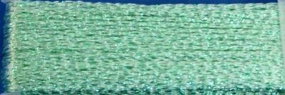 YLI Ribbon Floss - Shimmer Blend 105 Spearmint, zoomed in. Select this picture to zoom back out.