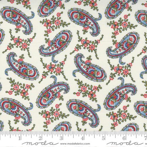 Belle Isle Cream - Farmhouse Paisley Americana - Fabric