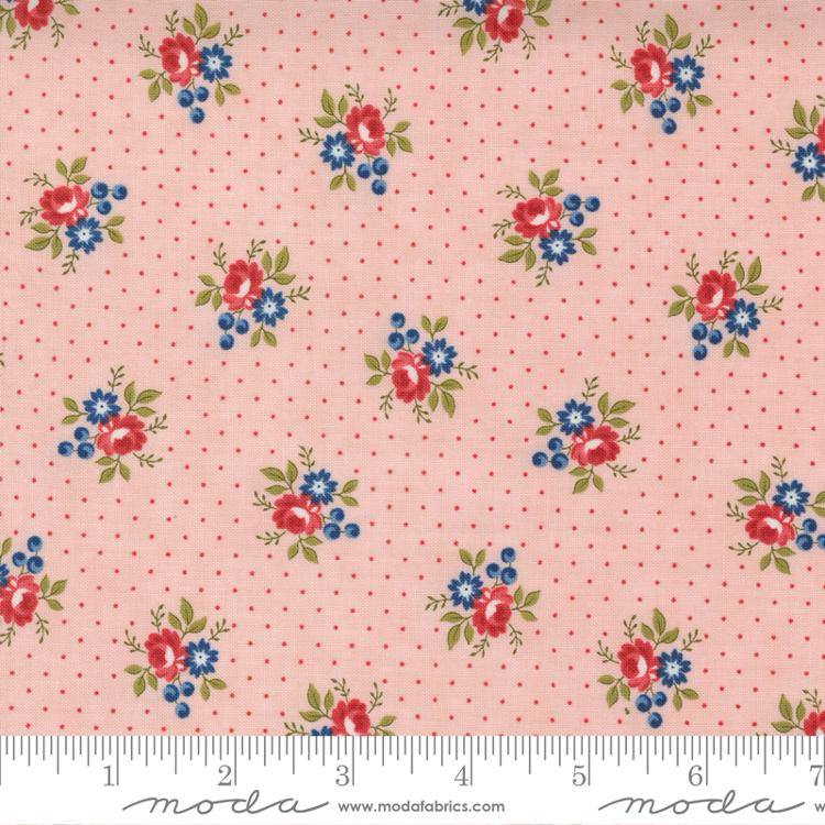 Belle Isle Pink - Dotted Floral Ditsy - Quilt Fabric
