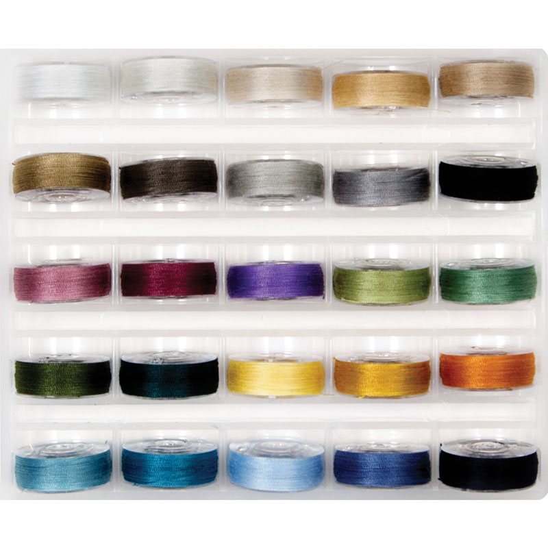 Prewound Bobbins Large Style 25ct SOFT