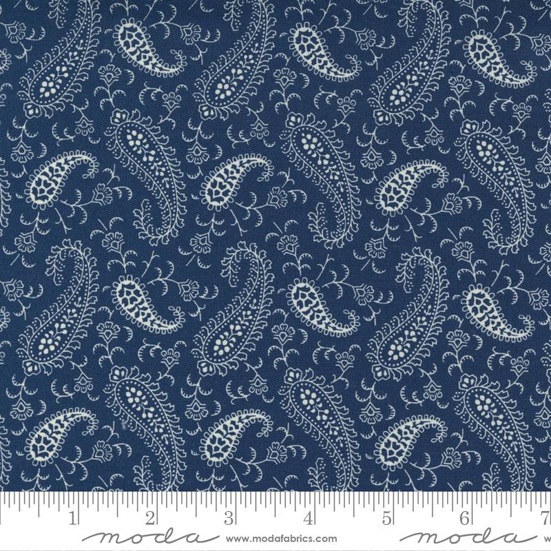 Newport Indigo - Paisley - Quilt Fabric