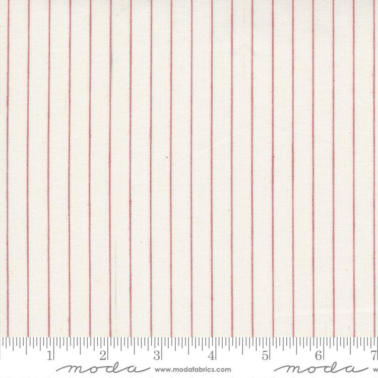 Isabella Wovens Cream Red - Quilt Fabric
