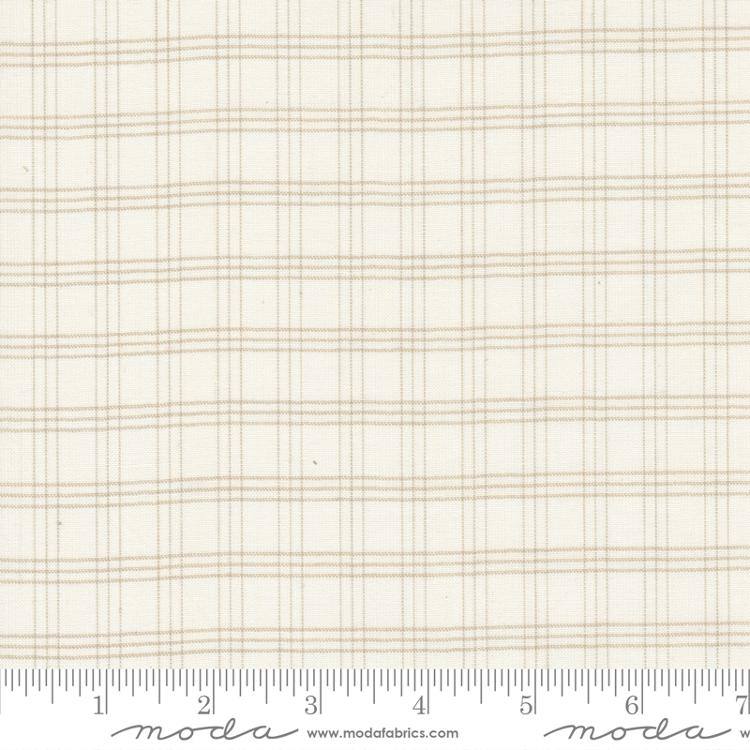 Isabella Wovens Cream - Plaid 2 - Quilt Fabric, zoomed in. Select this picture to zoom back out.