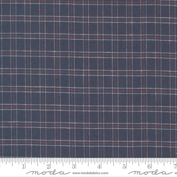 Isabella Wovens Navy - Plaid - Quilt Fabric