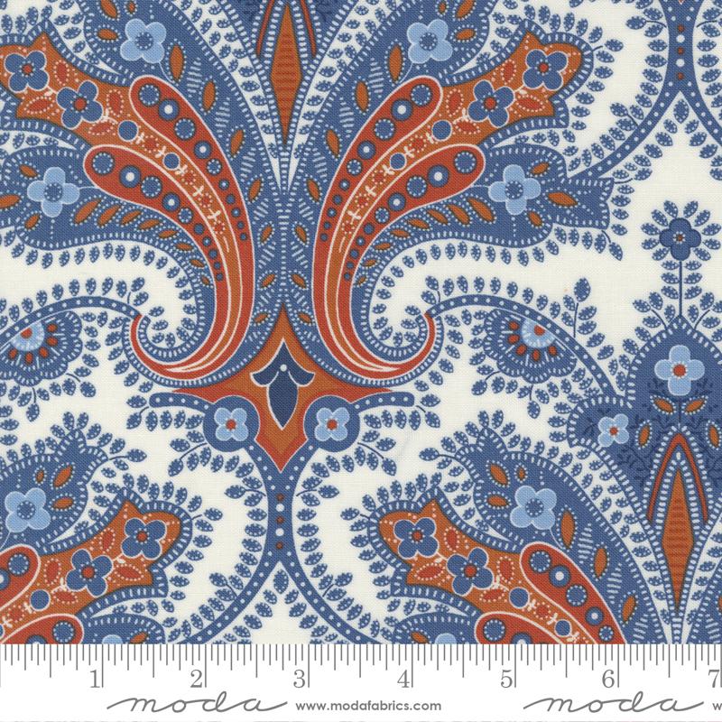 Sunrise Side Cream - Indienne Paisley Paisley - Quilt Fabric