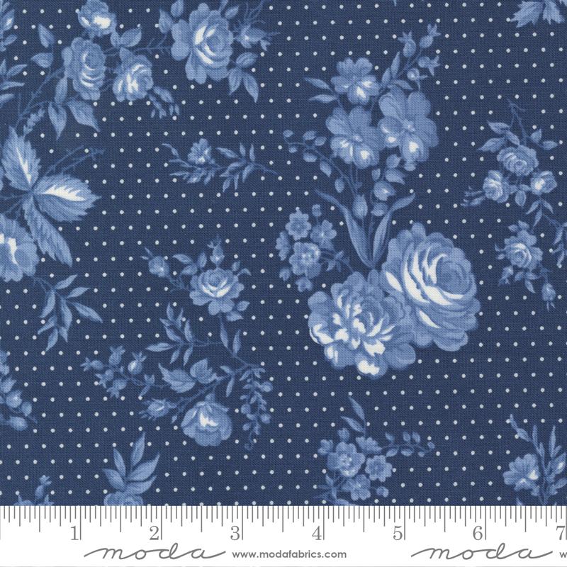 Sunrise Side Navy - Quilt Fabric