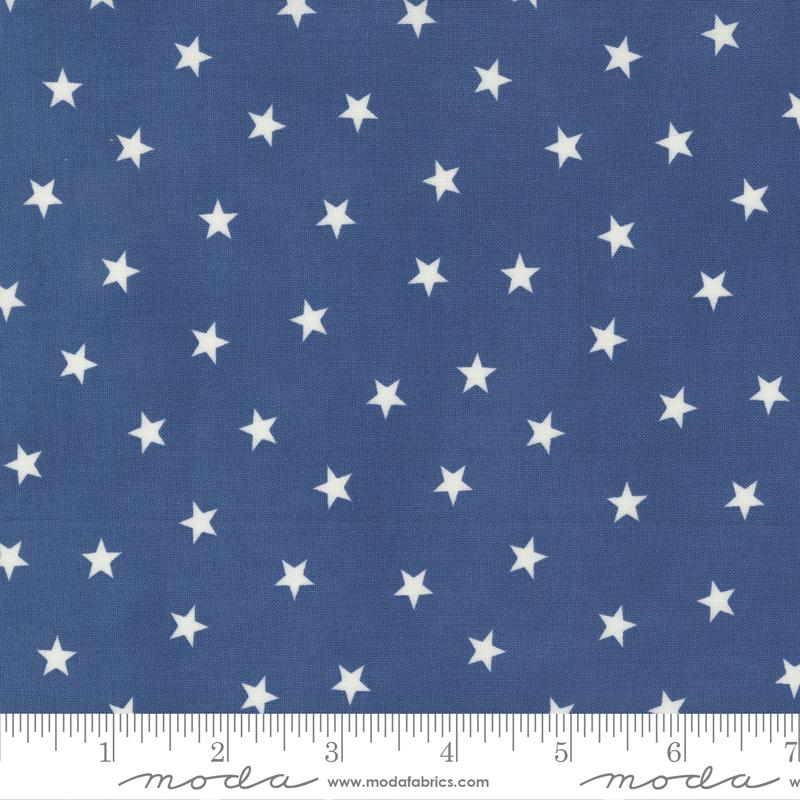 Sunrise Side Blue - Sparse Star Blenders Stars - Fabric