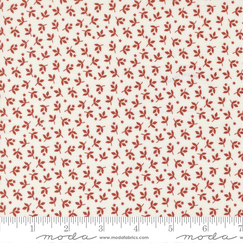 Sunrise Side Cream Rust - Quilt Fabric