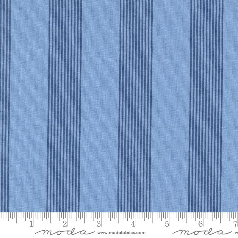 Sunrise Side Light Blue - Stripe Stripes - Quilt Fabric