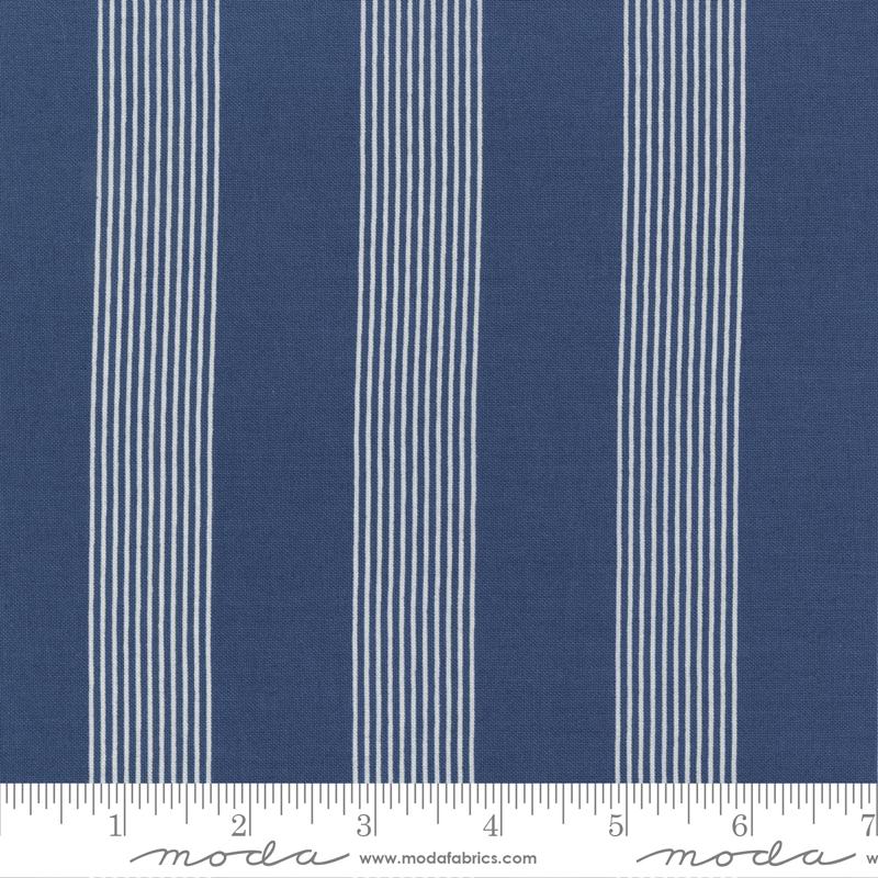 Sunrise Side Navy - Stripe Stripes - Quilt Fabric
