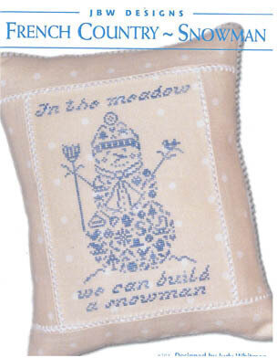French Country Snowman - Cross Stitch Pattern