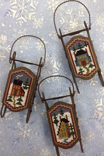 Saltbox Sleds - Cross Stitch Pattern