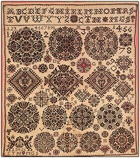 Museum Celle Sampler 1826 - Cross Stitch Pattern