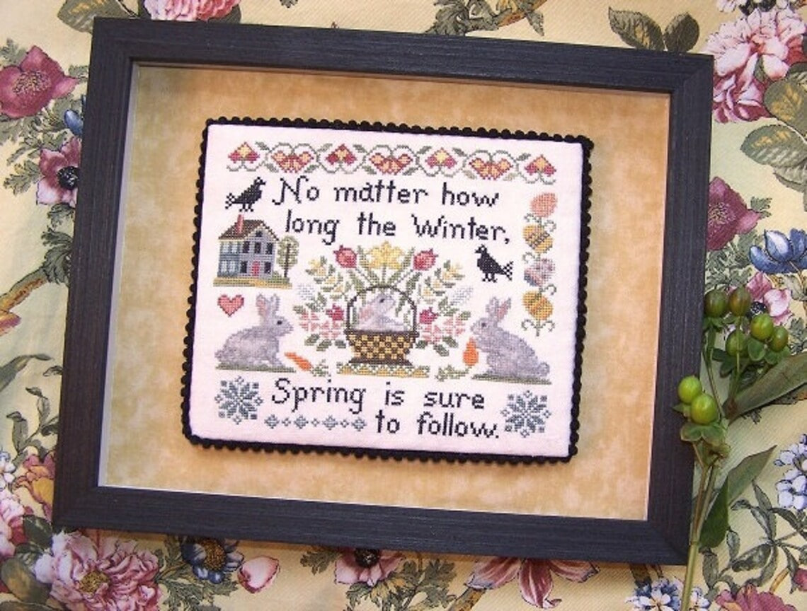 Spring is Hare - Cross Stitch Pattern