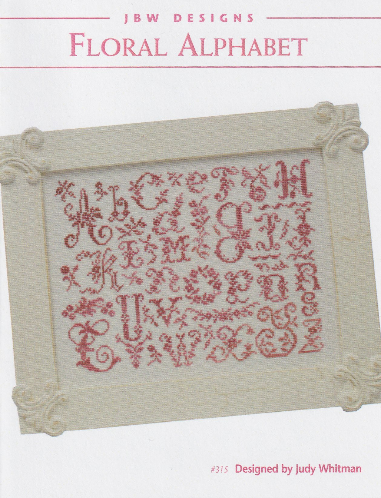 Floral Alphabet - Cross Stitch Pattern