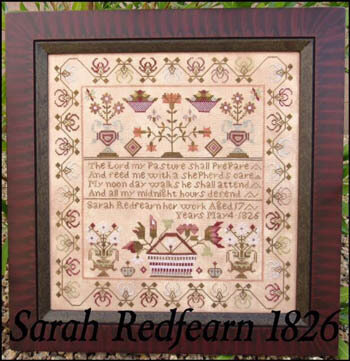 Sarah Redfearn 1826 - Cross Stitch Pattern