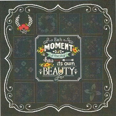 Chalk Squared - January - Cross Stitch Pattern