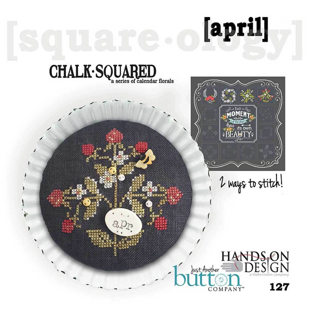 Chalk Squared - April - Cross Stitch Pattern