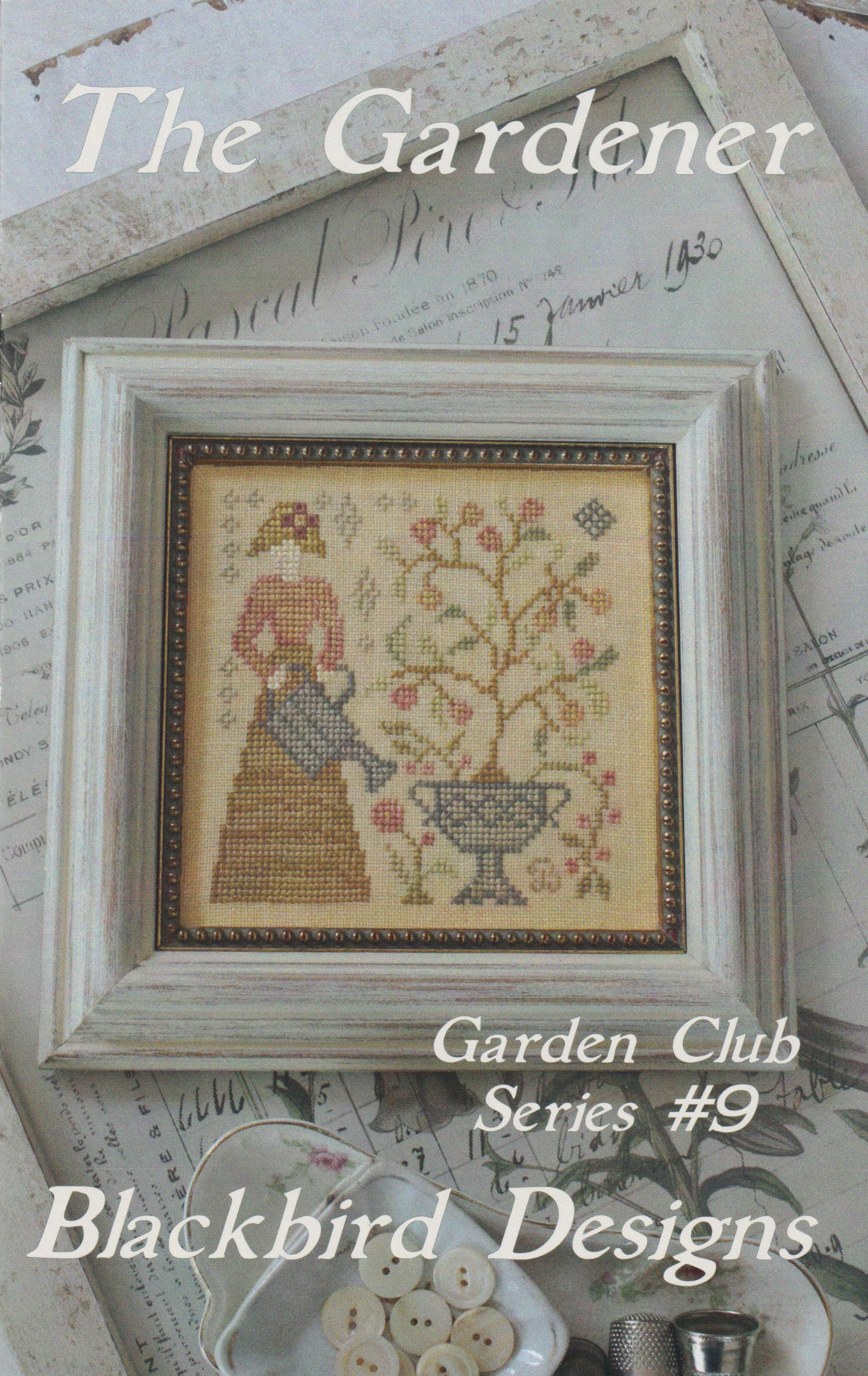 The Gardener - The Garden Club #9 - Cross Stitch  Pattern