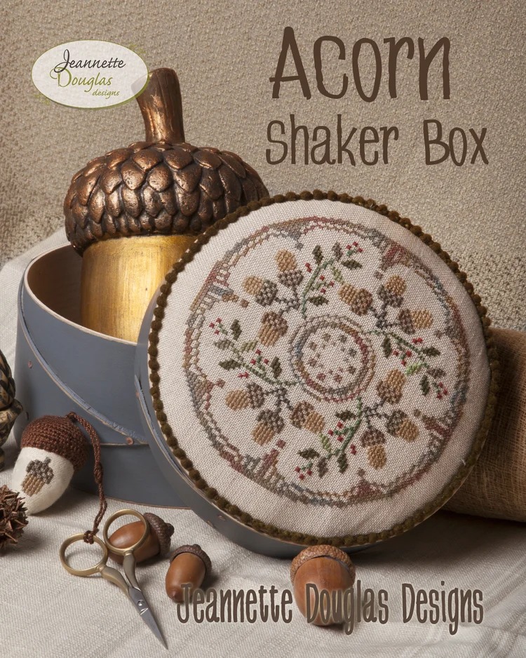 Acorn Shaker Box - Cross Stitch Pattern
