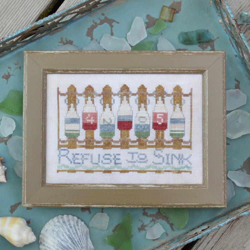 Refuse to Sink - To the Beach 9 - Cross Stitch Pattern