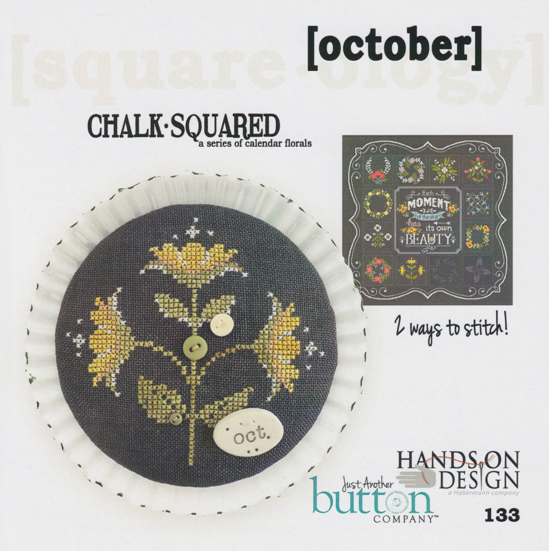 Chalk Squared - October - Cross Stitch Pattern
