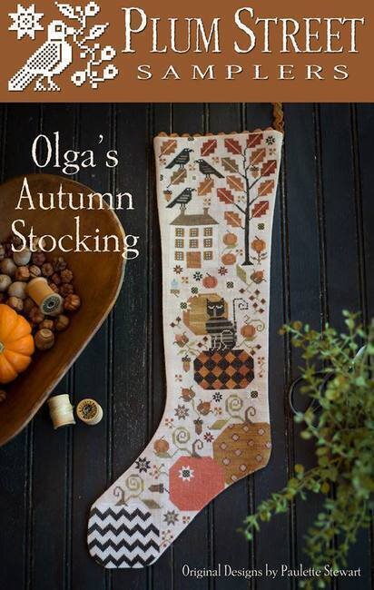 Olga's Autumn Stocking - Cross Stitch Pattern