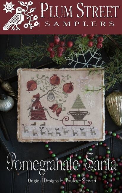 Pomegranate Santa - Cross Stitch Pattern