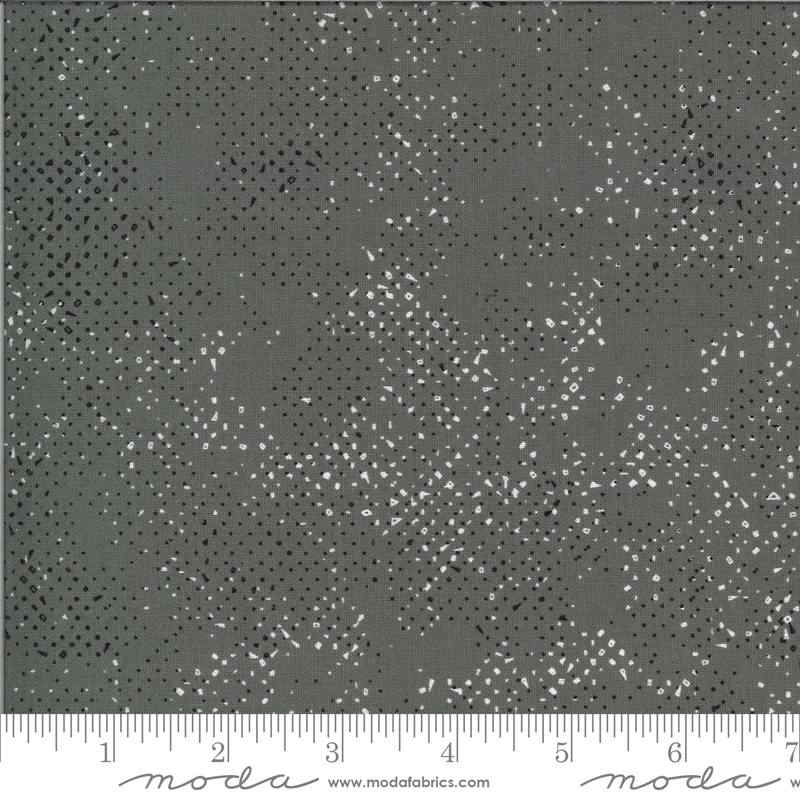 Spotted Quotation Graphite - Quilt Fabric