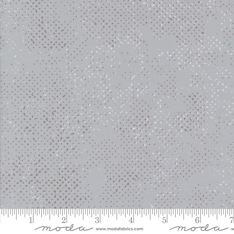 Simply Cozy Spotted Silver - Quilt Fabric