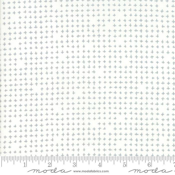 Modern BG More Paper White - Pluses White - Quilt Fabric