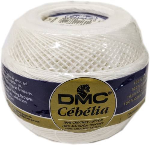 Size 10 Bright White DMC Cebelia Crochet Cotton Thread