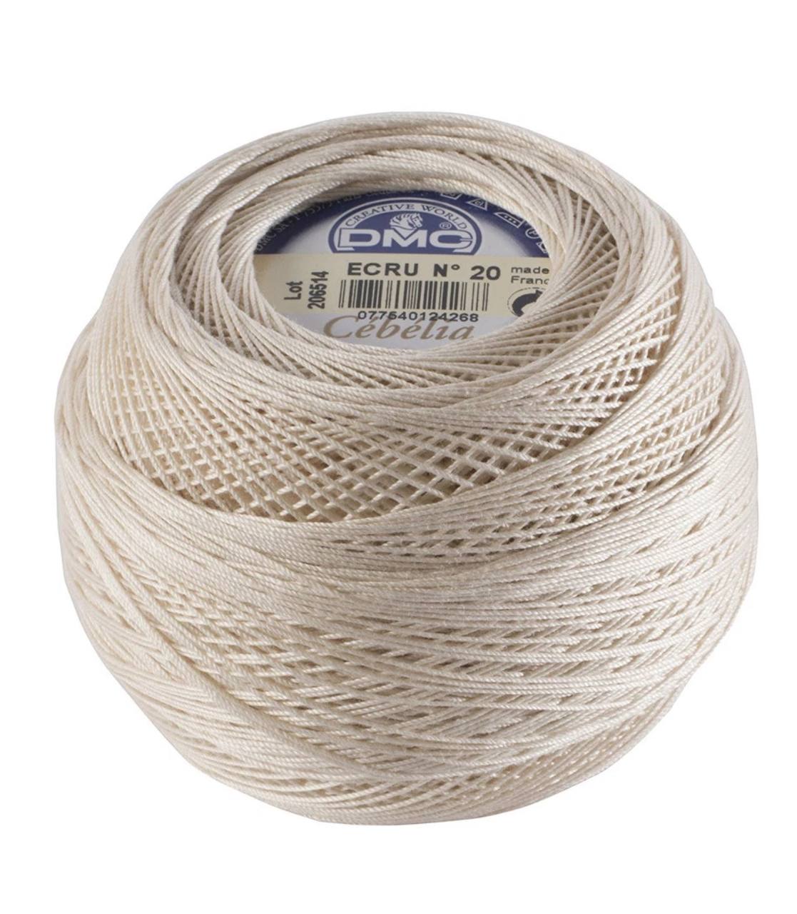 Size 20 Ecru DMC Cebelia Crochet Cotton Thread