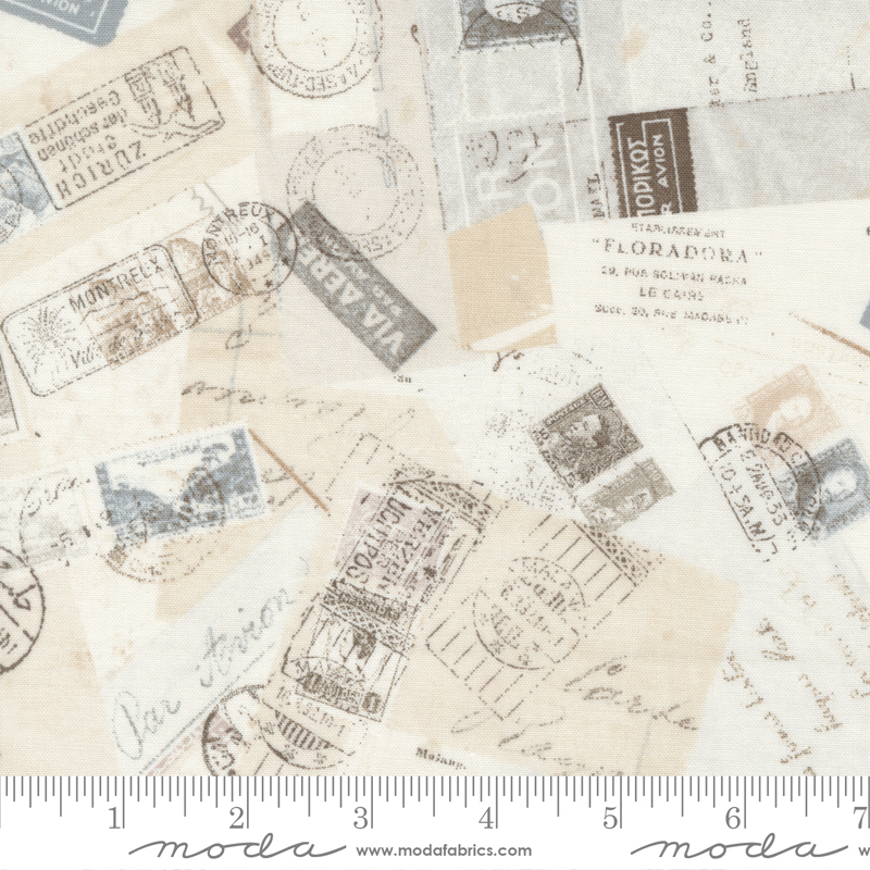 Bon Voyage Toyko - RSVP Novelty Collage - Quilt Fabric