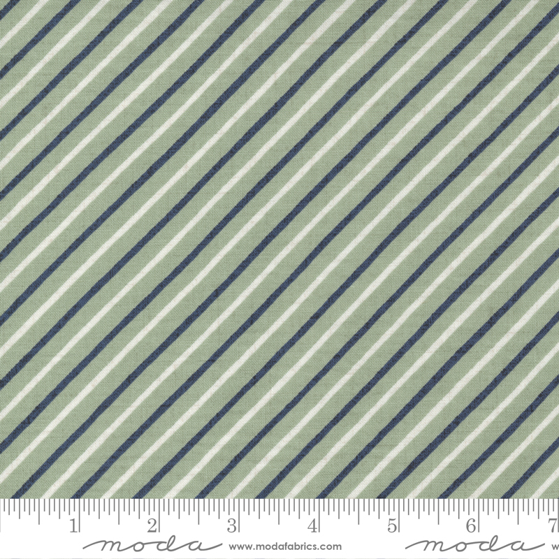 Bon Voyage Vienna - Airmail Stripes Bias Stripe - Fabric