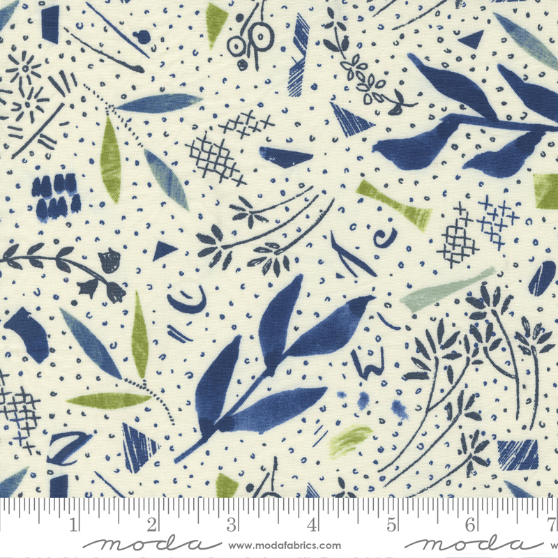 Collage Parchment - Snippets Geometrics - Quilt Fabric