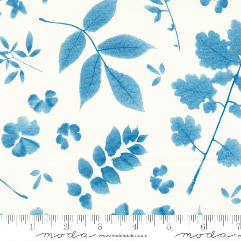 Herschel Florals Leaf - Cloud - Quilt Fabric