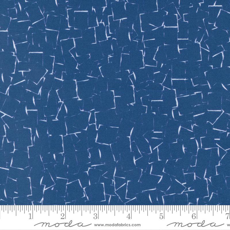 Shadowgraph Blenders Geometric - Prussian Blue - Fabric