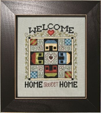 Welcome - Homeward Bound Quilt Block - Cross Stitch Pattern