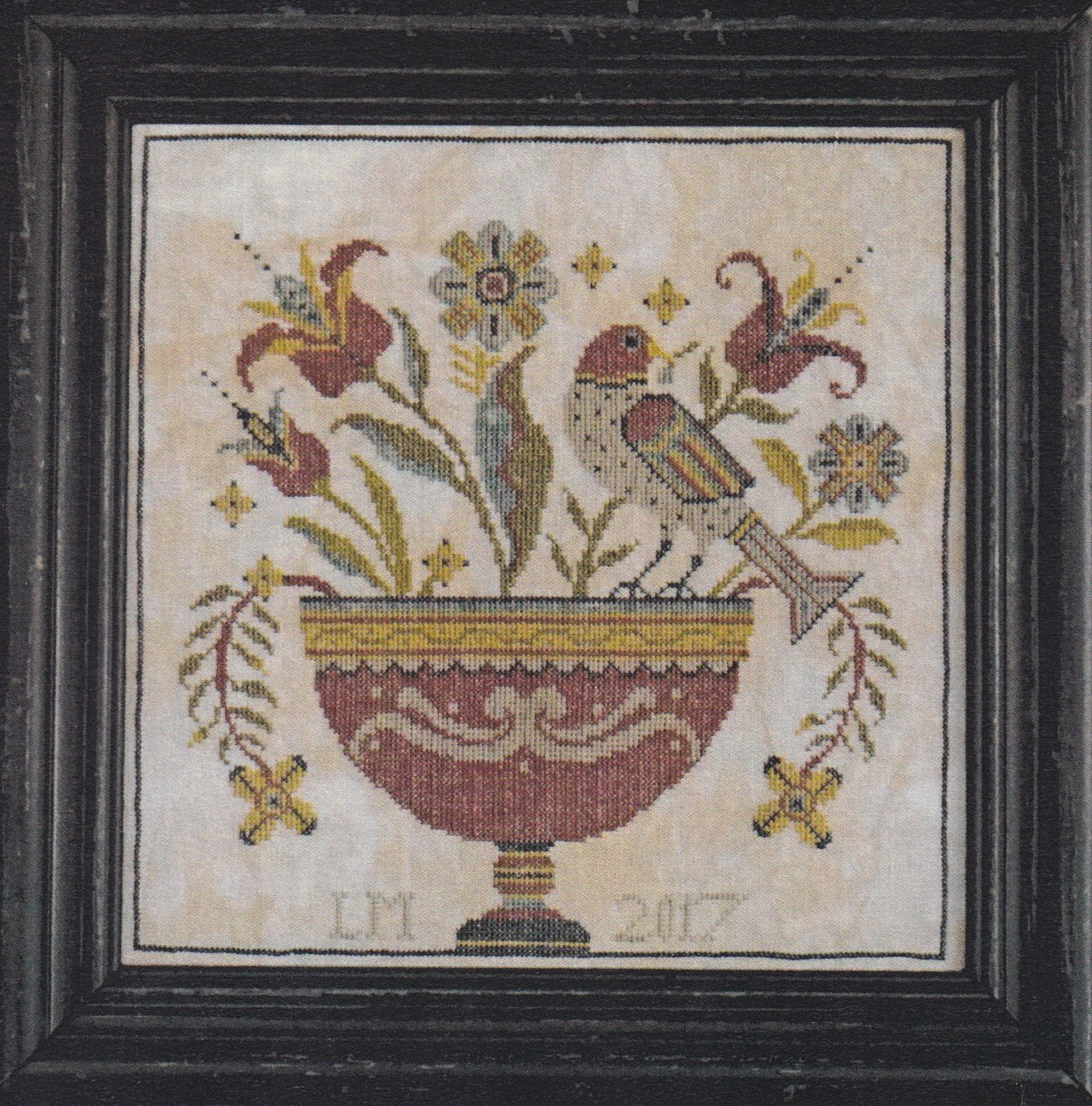 Fraktur Flowers - Cross Stitch Pattern