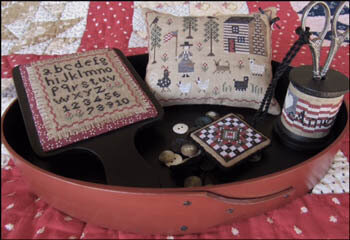 American Homestead Sewing Set - Cross Stitch Pattern