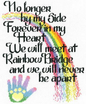 Let's Cross the Rainbow Bridge - Cross Stitch Pattern