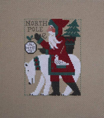 2017 Schooler Santa - Cross Stitch Pattern