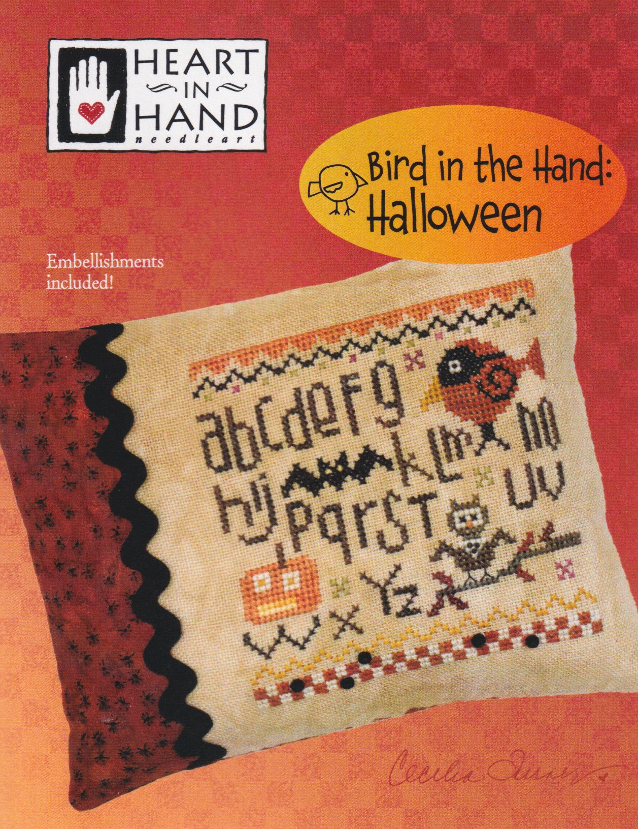 Bird in the Hand - Halloween - Cross Stitch Pattern