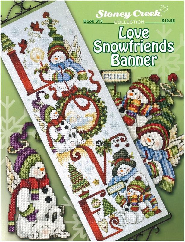 Love Snowfriends Banner - Cross Stitch Pattern
