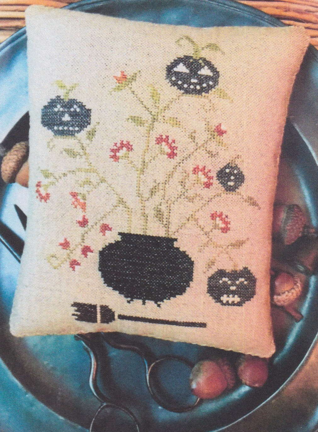 Toil & Trouble Pinkeep - Cross Stitch Pattern