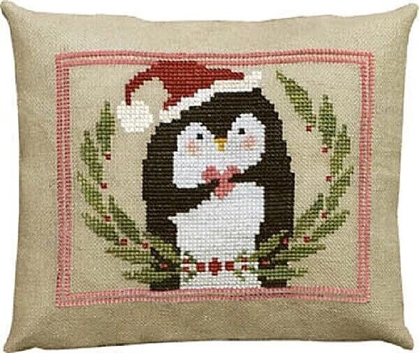 Pinny Penguin's Heart of Christmas  - Cross Stitch Pattern