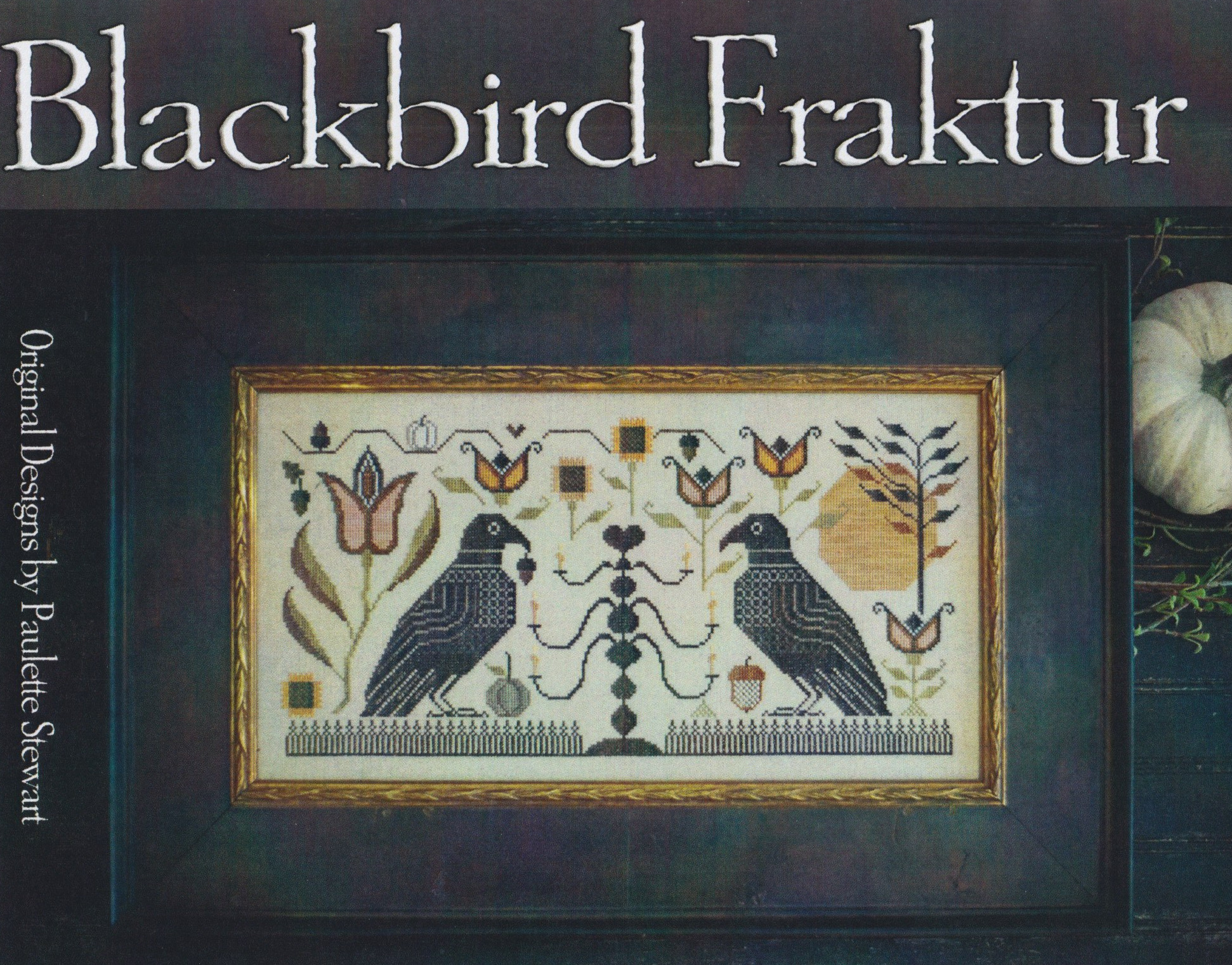 Blackbird Fraktur - Cross Stitch Pattern