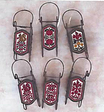 Apples & Berries Sleds - Cross Stitch Pattern