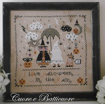 Halloween in the Rain - Cross Stitch Pattern